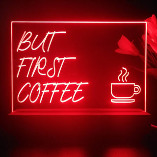 ADVPRO but first coffee Tabletop LED neon sign st5-j5014 - Red