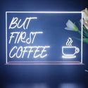 ADVPRO but first coffee Tabletop LED neon sign st5-j5014 - White