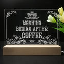 ADVPRO morning begins after coffee Tabletop LED neon sign st5-j5015 - 7 Color