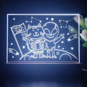 ADVPRO Space adventure _cat with alien Tabletop LED neon sign st5-j5019 - White