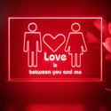 ADVPRO Love is between you and me Tabletop LED neon sign st5-j5020 - Red