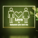 ADVPRO Love is between you and me Tabletop LED neon sign st5-j5020 - Yellow