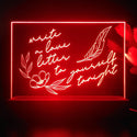 ADVPRO Write a love letter to yourself tonight Tabletop LED neon sign st5-j5021 - Red