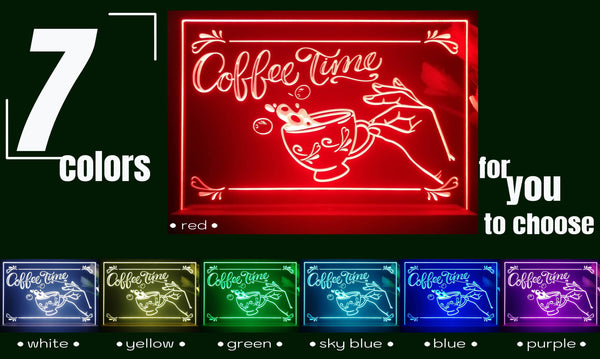ADVPRO coffee time Tabletop LED neon sign st5-j5022