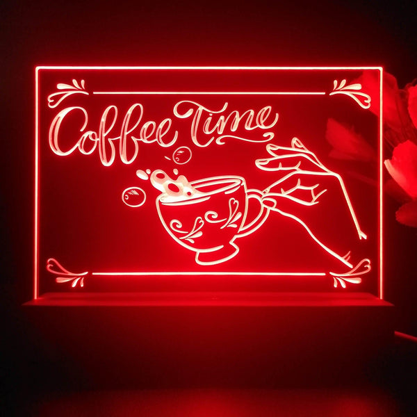 ADVPRO coffee time Tabletop LED neon sign st5-j5022 - Red