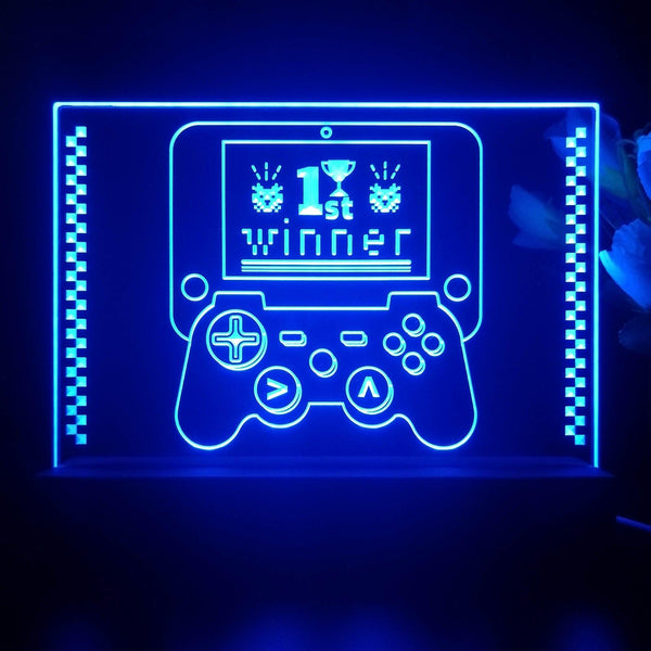 ADVPRO playing game 1st winner Tabletop LED neon sign st5-j5023 - Blue