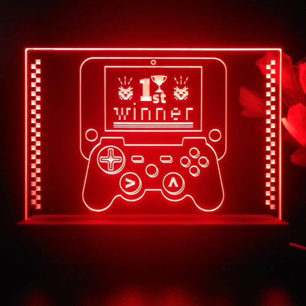 ADVPRO playing game 1st winner Tabletop LED neon sign st5-j5023 - Red