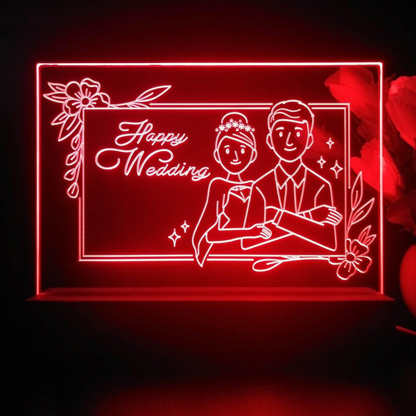 ADVPRO happy wedding Tabletop LED neon sign st5-j5029 - Red