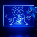 ADVPRO japan money cat Tabletop LED neon sign st5-j5031 - Blue