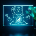 ADVPRO japan money cat Tabletop LED neon sign st5-j5031 - Sky Blue