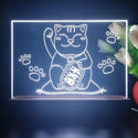 ADVPRO japan money cat Tabletop LED neon sign st5-j5031 - White
