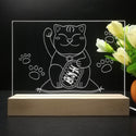 ADVPRO japan money cat Tabletop LED neon sign st5-j5031 - 7 Color