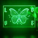 ADVPRO butterfly with wording love Tabletop LED neon sign st5-j5032 - Green