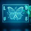 ADVPRO butterfly with wording love Tabletop LED neon sign st5-j5032 - Sky Blue