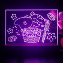 ADVPRO japan cup noodle with cat Tabletop LED neon sign st5-j5034 - Purple