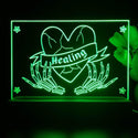 ADVPRO Skull hand healing broken heart Tabletop LED neon sign st5-j5036 - Green