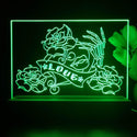 ADVPRO Skull hand with rose and love Tabletop LED neon sign st5-j5037 - Green