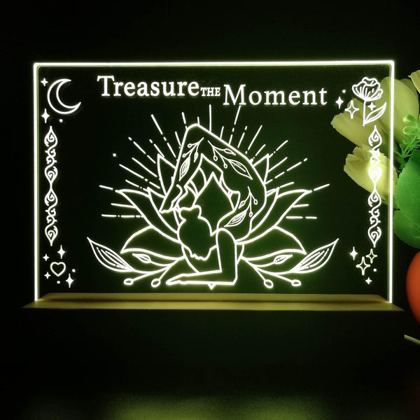 ADVPRO Treasure the moment Tabletop LED neon sign st5-j5039 - Yellow