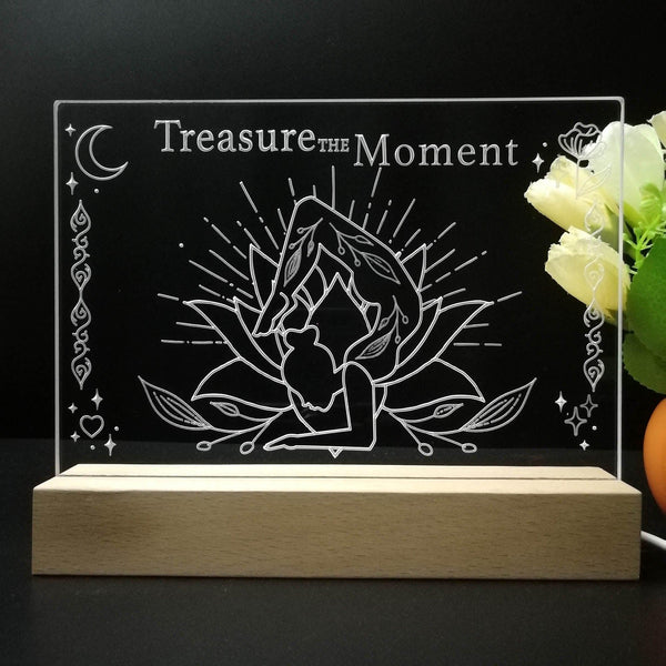 ADVPRO Treasure the moment Tabletop LED neon sign st5-j5039 - 7 Color