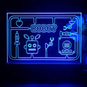 ADVPRO Boy theme robot toy Tabletop LED neon sign st5-j5040 - Blue