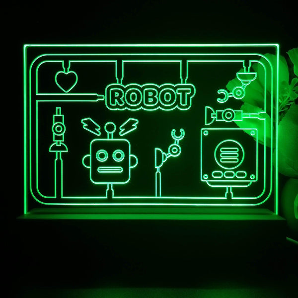 ADVPRO Boy theme robot toy Tabletop LED neon sign st5-j5040 - Green