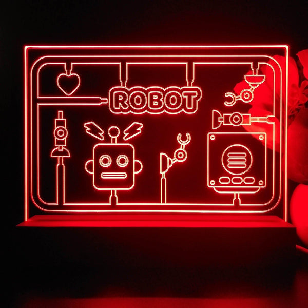 ADVPRO Boy theme robot toy Tabletop LED neon sign st5-j5040 - Red