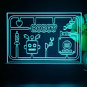 ADVPRO Boy theme robot toy Tabletop LED neon sign st5-j5040 - Sky Blue