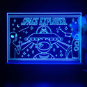 ADVPRO space explores meet alien Tabletop LED neon sign st5-j5041 - Blue