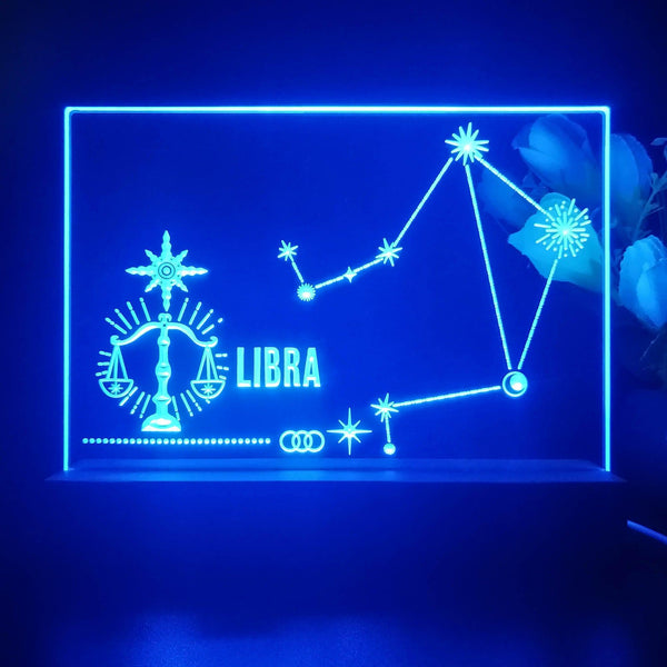 ADVPRO Zodiac Libra Tabletop LED neon sign st5-j5043 - Blue