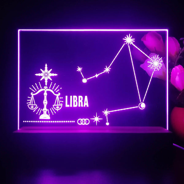 ADVPRO Zodiac Libra Tabletop LED neon sign st5-j5043 - Purple