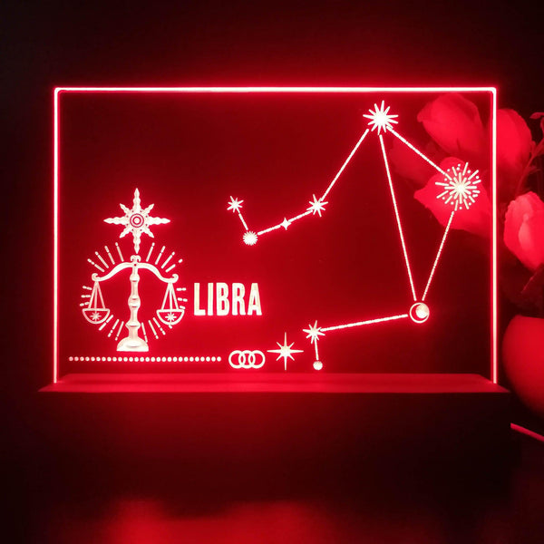 ADVPRO Zodiac Libra Tabletop LED neon sign st5-j5043 - Red