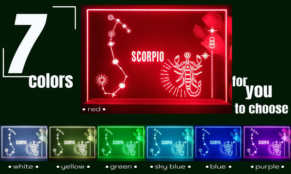 ADVPRO Zodiac Scorpio Tabletop LED neon sign st5-j5044