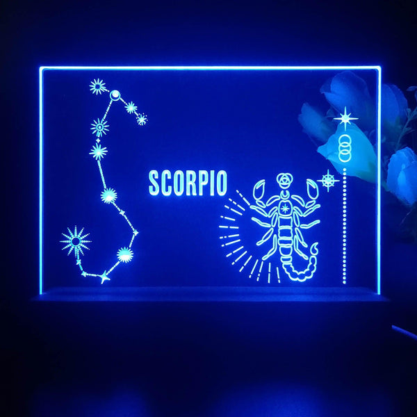 ADVPRO Zodiac Scorpio Tabletop LED neon sign st5-j5044 - Blue