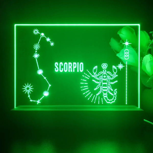 ADVPRO Zodiac Scorpio Tabletop LED neon sign st5-j5044 - Green