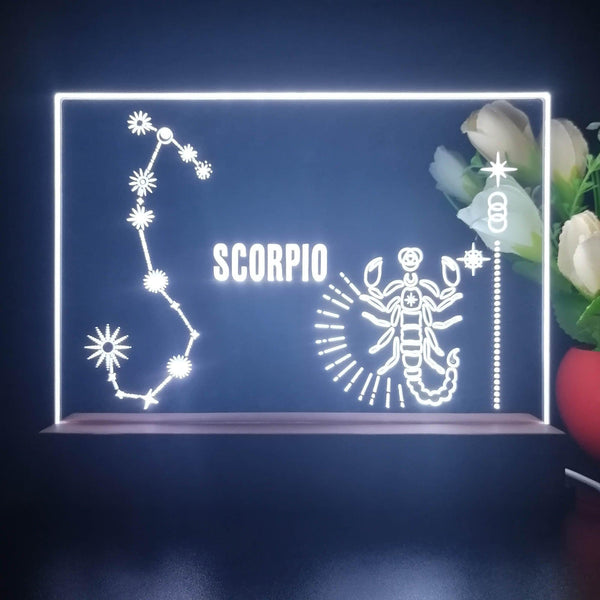 ADVPRO Zodiac Scorpio Tabletop LED neon sign st5-j5044 - White