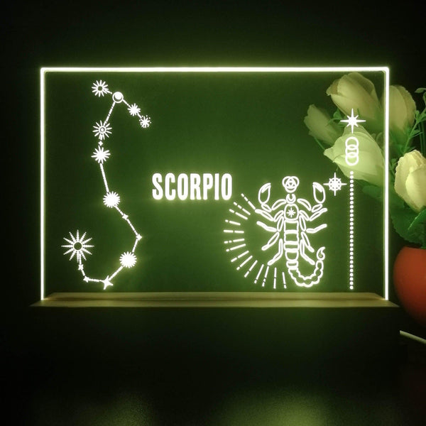 ADVPRO Zodiac Scorpio Tabletop LED neon sign st5-j5044 - Yellow