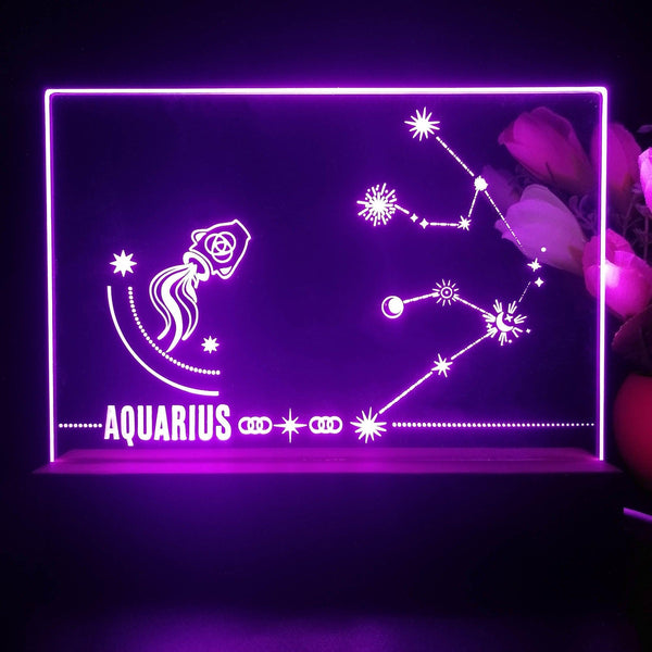 ADVPRO Zodiac Aquarius Tabletop LED neon sign st5-j5047 - Purple