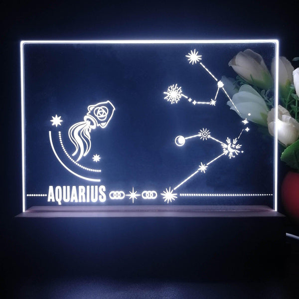 ADVPRO Zodiac Aquarius Tabletop LED neon sign st5-j5047 - White