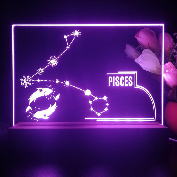 ADVPRO Zodiac Pisces Tabletop LED neon sign st5-j5048 - Purple