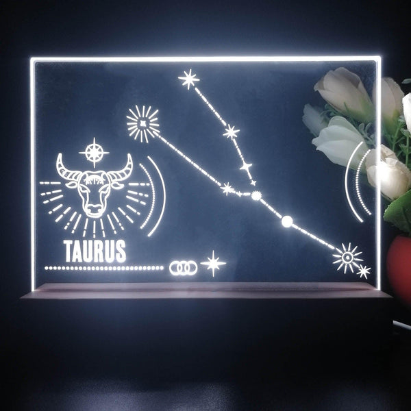 ADVPRO Zodiac Taurus Tabletop LED neon sign st5-j5050 - White
