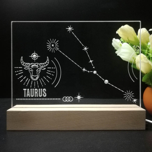 ADVPRO Zodiac Taurus Tabletop LED neon sign st5-j5050 - 7 Color