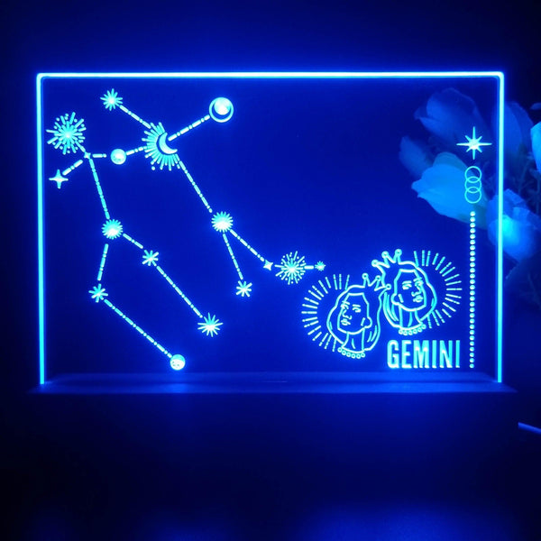 ADVPRO Zodiac Gemini Tabletop LED neon sign st5-j5051 - Blue