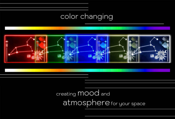ADVPRO Zodiac Leo Tabletop LED neon sign st5-j5053 - Color Changing