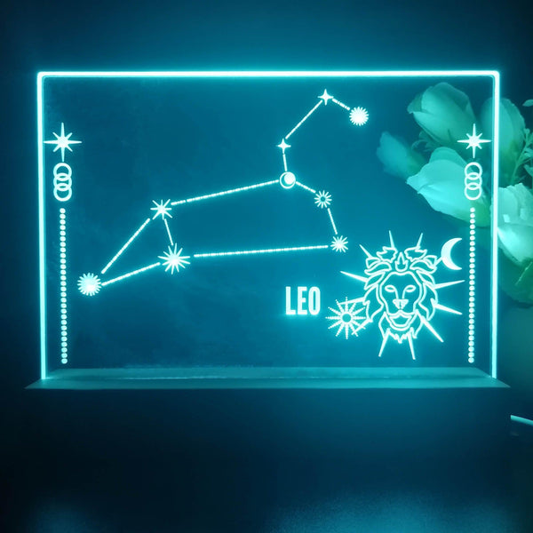 ADVPRO Zodiac Leo Tabletop LED neon sign st5-j5053 - Sky Blue