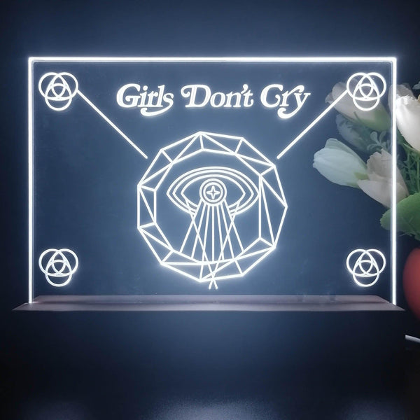 ADVPRO Girls don't cry Tabletop LED neon sign st5-j5054 - White