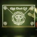 ADVPRO Girls don't cry Tabletop LED neon sign st5-j5054 - Yellow