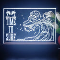 ADVPRO Time to surf with skull head Tabletop LED neon sign st5-j5057 - White