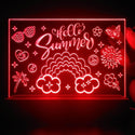 ADVPRO Hello Summer with happy icons Tabletop LED neon sign st5-j5058 - Red