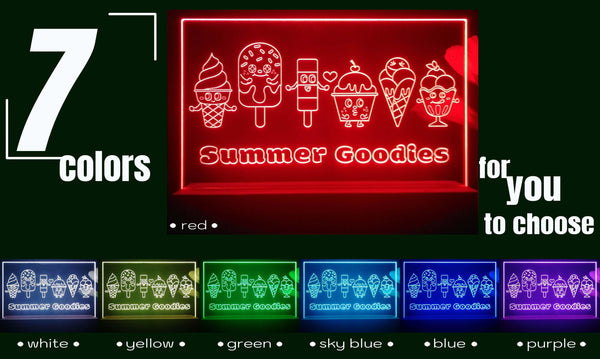 ADVPRO Summer Goodies Ice cream Tabletop LED neon sign st5-j5060