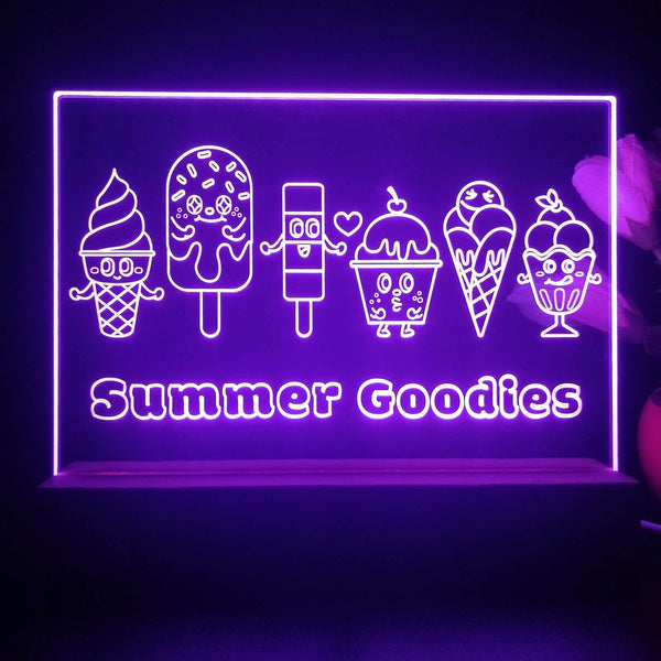 ADVPRO Summer Goodies Ice cream Tabletop LED neon sign st5-j5060 - Purple